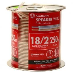 250 ft. 18/2 Clear Stranded CU Speaker Wire by Southwire