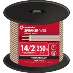 250 ft. 14/2 Clear Stranded CU CL3 Speaker Wire by Southwire
