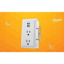 2.4-Amp 2-Outlet/2-USB Plug-In Wall Charger by Southwire -Electro Gear Shop southwire surge protectors 41230 1d 1000
