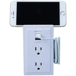 2.4-Amp 2-Outlet/2-USB Plug-In Wall Charger by Southwire -Electro Gear Shop southwire surge protectors 41230 4f 1000