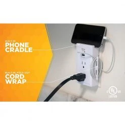 2.4-Amp 2-Outlet/2-USB Plug-In Wall Charger by Southwire -Electro Gear Shop southwire surge protectors 41230 a0 1000