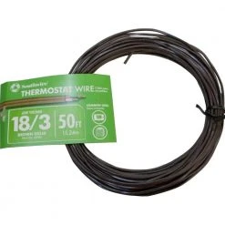 50 ft. 18/3 Brown Solid CU CL2 Thermostat Wire by Southwire