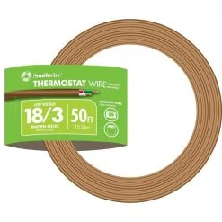50 ft. 18-Gauge/3 Brown Solid CU CL2 Thermostat Wire by Southwire