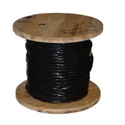 (By-the-Foot) 2/0 Black Stranded CU SIMpull THHN Wire by Southwire