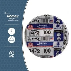 100 ft. 14/2 Solid Romex SIMpull CU NM-B W/G Wire by Southwire 13 100 ft. 14/2 Solid Romex SIMpull CU NM-B W/G Wire by Southwire -Electro Gear Shop southwire xhhw wires 28827428 a0 1000
