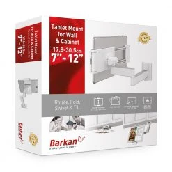 Barkan 7" to 12" Full Motion - 4 Movement Tablet Wall & Cabinet Mount, White, Firm Tablet Clamp, 360° Rotation by Barkan a Better Point of View 16 Barkan 7" to 12" Full Motion - 4 Movement Tablet Wall & Cabinet Mount, White, Firm Tablet Clamp, 360° Rotation by Barkan a Better Point of View -Electro Gear Shop white barkan a better point of view tablets accessories t54 online 76 1000