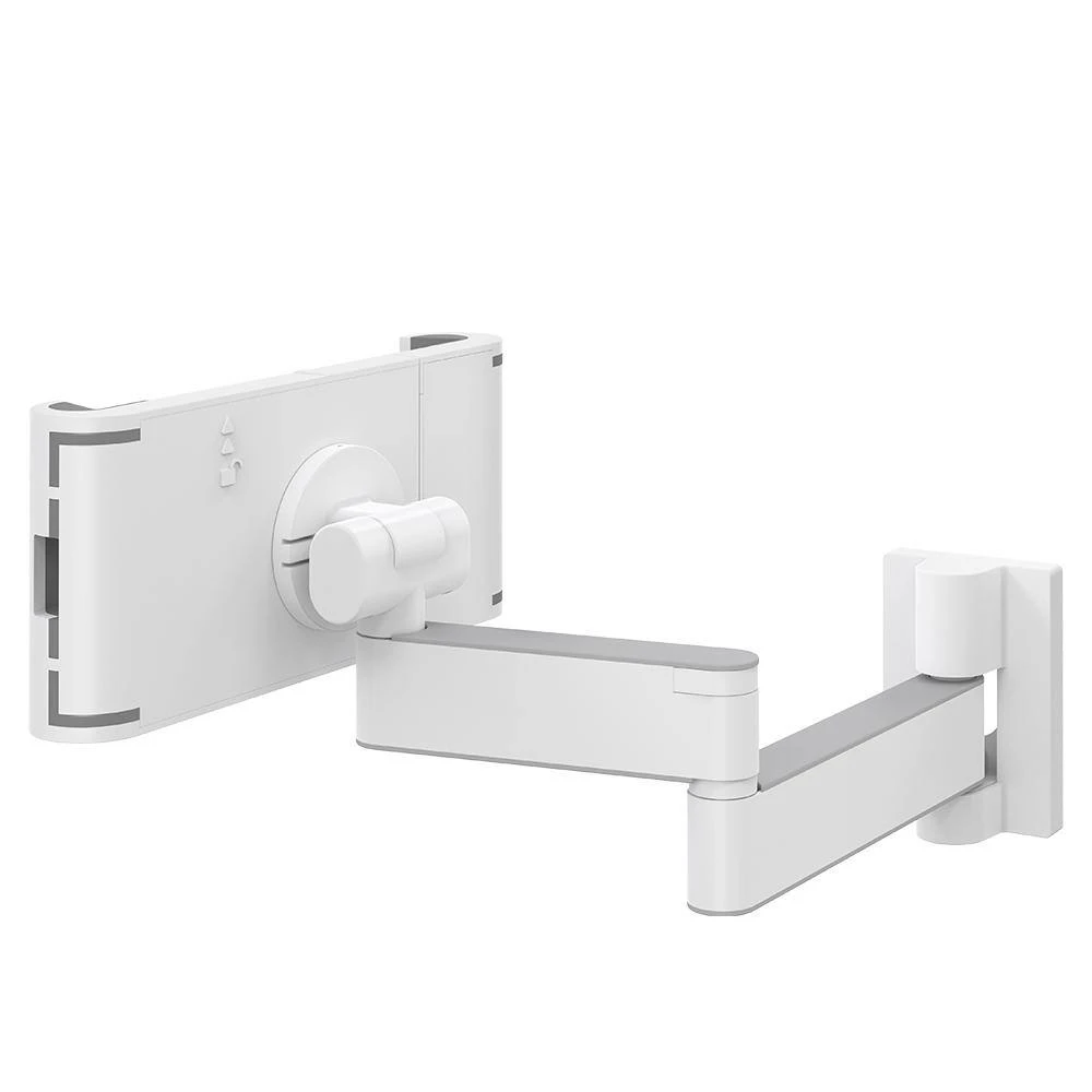 Barkan 7" to 12" Full Motion - 4 Movement Tablet Wall & Cabinet Mount, White, Firm Tablet Clamp, 360° Rotation by Barkan a Better Point of View 5 Barkan 7" to 12" Full Motion - 4 Movement Tablet Wall & Cabinet Mount, White, Firm Tablet Clamp, 360° Rotation by Barkan a Better Point of View - Image 5