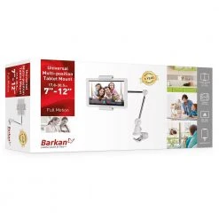 Barkan 7 in to 12 in Universal Full Motion, Multi-Position Tablet Mount for Tablets up to 22 lbs by Barkan a Better Point of View 19 Barkan 7 in to 12 in Universal Full Motion, Multi-Position Tablet Mount for Tablets up to 22 lbs by Barkan a Better Point of View -Electro Gear Shop white barkan a better point of view tablets accessories t56 fa 1000