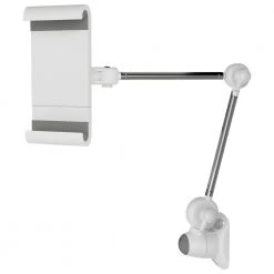 Barkan 7" to 12" Universal, Multi - Position Tablet Mount, White, Firm Tablet Clamp, 360° Rotation, Multi Surface Clamp by Barkan a Better Point of View -Electro Gear Shop white barkan a better point of view tablets accessories t56 online 4f 1000