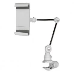 Barkan 7" to 12" Universal, Multi - Position Tablet Mount, White, Firm Tablet Clamp, 360° Rotation, Multi Surface Clamp by Barkan a Better Point of View -Electro Gear Shop white barkan a better point of view tablets accessories t56 online c3 1000