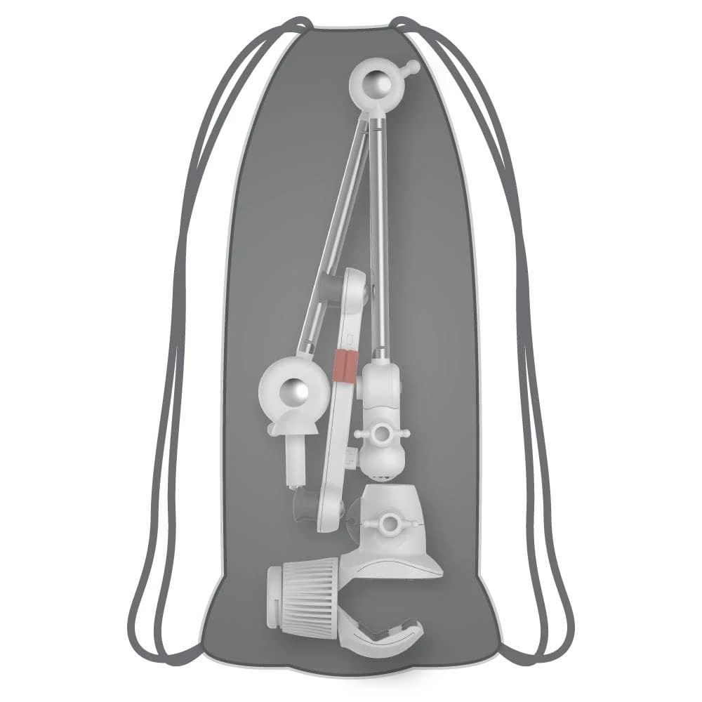 Barkan 4" to 12" Portable, Full-Motion, Multi-Position Smartphone & Tablet Mount, White, Firm Device Clamp by Barkan a Better Point of View 3 Barkan 4" to 12" Portable, Full-Motion, Multi-Position Smartphone & Tablet Mount, White, Firm Device Clamp by Barkan a Better Point of View - Image 3