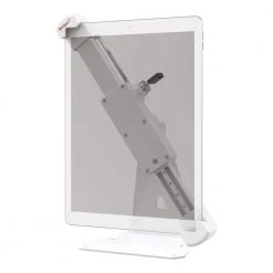 Barkan 7-14 in. Anti-Theft Tablet Desk Stand White Touch and Tilt 360-Degree Rotation by Barkan a Better Point of View