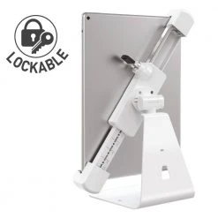 Barkan 7-14 in. Anti-Theft Tablet Desk Stand White Touch and Tilt 360-Degree Rotation by Barkan a Better Point of View -Electro Gear Shop white barkan a better point of view tablets accessories t71hl c3 1000