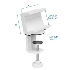 Power Strip and Clamp Desk Mount Adapter by mount-it! -Electro Gear Shop white mount it plug adapters mi 7281 76 1000