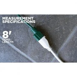 8 ft. 16/3 Outdoor Extension Cord in White by Southwire -Electro Gear Shop white southwire general purpose cords 277563 1f 1000