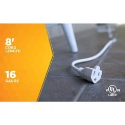 8 ft. 16/3 Outdoor Extension Cord in White by Southwire -Electro Gear Shop white southwire general purpose cords 277563 4f 1000