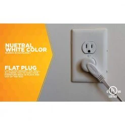 6 ft. 16/3 SPT-2 Multi-Outlet (3) Indoor Light-Duty Flat Plug Extension Cord by Southwire -Electro Gear Shop white southwire general purpose cords 35178801 1f 1000