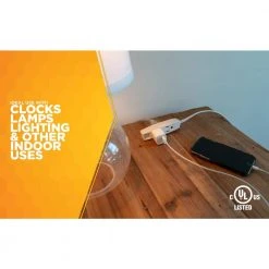 6 ft. 16/3 SPT-2 Multi-Outlet (3) Indoor Light-Duty Flat Plug Extension Cord by Southwire -Electro Gear Shop white southwire general purpose cords 35178801 fa 1000