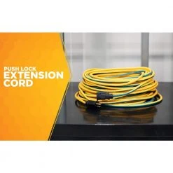 100 ft. 14/3 SJTW Push-Lock Multi-Color Outdoor Medium-Duty Extension Cord by Southwire 17 100 ft. 14/3 SJTW Push-Lock Multi-Color Outdoor Medium-Duty Extension Cord by Southwire -Electro Gear Shop yellow blue southwire general purpose cords 24398826 a0 1000