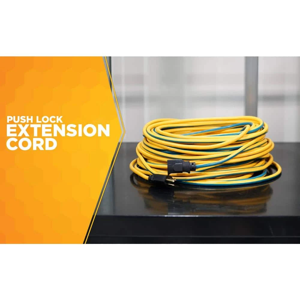100 ft. 14/3 SJTW Push-Lock Multi-Color Outdoor Medium-Duty Extension Cord by Southwire 4 100 ft. 14/3 SJTW Push-Lock Multi-Color Outdoor Medium-Duty Extension Cord by Southwire - Image 4
