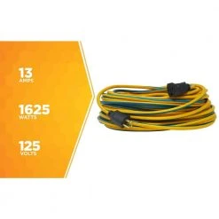 100 ft. 14/3 SJTW Push-Lock Multi-Color Outdoor Medium-Duty Extension Cord by Southwire 21 100 ft. 14/3 SJTW Push-Lock Multi-Color Outdoor Medium-Duty Extension Cord by Southwire -Electro Gear Shop yellow blue southwire general purpose cords 24398826 c3 1000