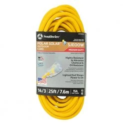 25 ft. 14/3 SJEOOW Cold Weather Outdoor Heavy-Duty Extension Cord by Southwire