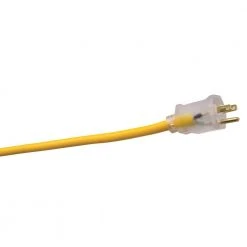 100 ft. 12/3 SJEOW Outdoor Heavy-Duty T-Prene Extension Cord with Power Light Plug by Southwire -Electro Gear Shop yellow southwire general purpose cords 1689sw0002 66 1000