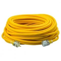 100 ft. 12/3 SEOOW Yellow Polar/Solar Standard Extension Cord by Southwire