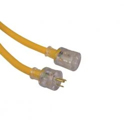 25 ft. 10/3 SJEO Outdoor Extension Cord with Lighted Plug by Southwire -Electro Gear Shop yellow southwire general purpose cords 1787sw0002 77 1000