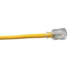 25 ft. 10/3 SJEO Outdoor Extension Cord with Lighted Plug by Southwire -Electro Gear Shop yellow southwire general purpose cords 1787sw0002 c3 1000