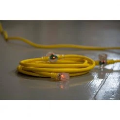 25 ft. 14/3 STW Multi-Outlet (3) Outdoor Medium-Duty Extension Cord with Power Light Plugs by Southwire -Electro Gear Shop yellow southwire general purpose cords 90018802 76 1000